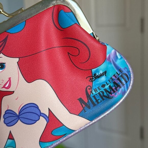 NWOT Irregular Choice Disney The Little Mermaid Ariel Ursula Sequin Coin Purse - Picture 6 of 8